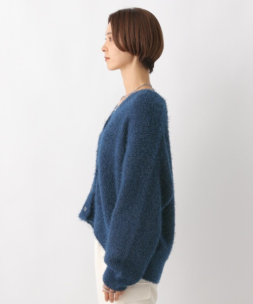 LEPSIM(レプシィム)の「5ゲージラメフェザーカーディガン 980542(ニット/セーター・レディース・ネイビー/オフホワイト/ライトグレー・FREE)」の18枚目の写真