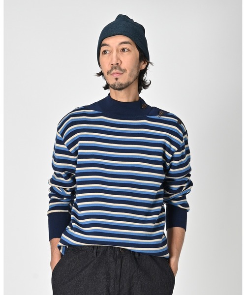 45R（フォーティファイブアール）の「USモーボーダーの908オーシャンネック（ニット/セーター・レディース・ネイビー系1/ネイビー系2・X-SMALL/SMALL/MEDIUM/LARGE）」の8枚目の写真