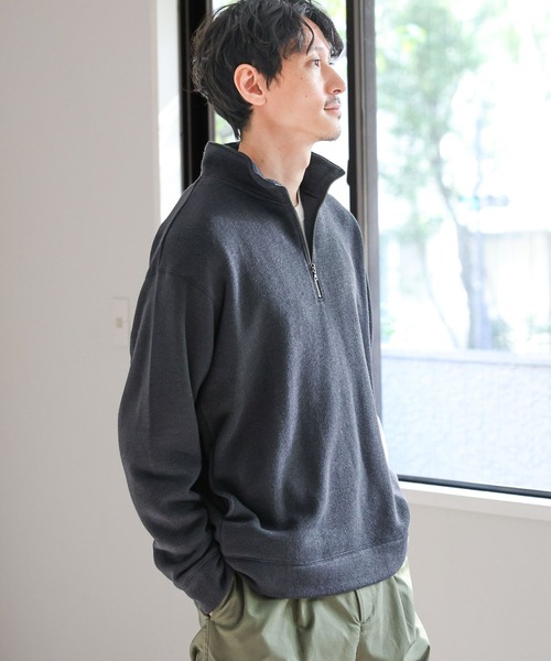 GLOBAL WORK(グローバルワーク)の「あったかインナーSET/ハーフジップ/982524(Tシャツ/カットソー・メンズ・ライトグレー/チャコールグレー・LARGE/SMALL/MEDIUM/X-LARGE)」の5枚目の写真