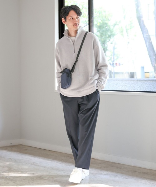 GLOBAL WORK(グローバルワーク)の「あったかインナーSET/ハーフジップ/982524(Tシャツ/カットソー・メンズ・ライトグレー/チャコールグレー・LARGE/SMALL/MEDIUM/X-LARGE)」の7枚目の写真