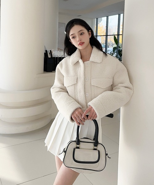 セール】【Jasmine】ショート丈ボアコート（その他アウター）｜Jasmine