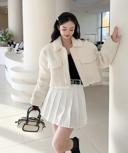 Jasmine】ショート丈ボアコート（その他アウター）｜Jasmine