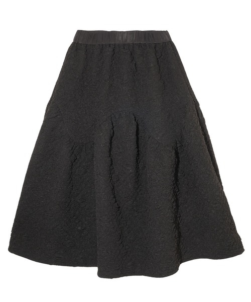 MILKFED.（ミルクフェド）の「TULLE JACQUARD GATHERED SKIRT（スカート・レディース・オフホワイト/ブラック・ONE SIZE）」の6枚目の写真
