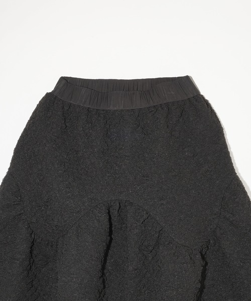 MILKFED.（ミルクフェド）の「TULLE JACQUARD GATHERED SKIRT（スカート・レディース・オフホワイト/ブラック・ONE SIZE）」の7枚目の写真