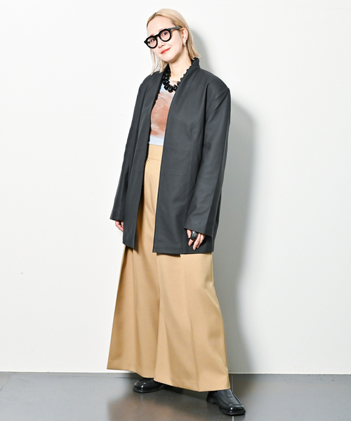 CITYSHOP(シティーショップ)の「PATTERN SHEER CUT:カットソー(Tシャツ/カットソー・レディース・パープル/ブルー系その他・FREE)」の4枚目の写真