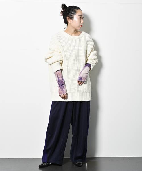 CITYSHOP(シティーショップ)の「PATTERN SHEER CUT:カットソー(Tシャツ/カットソー・レディース・パープル/ブルー系その他・FREE)」の5枚目の写真
