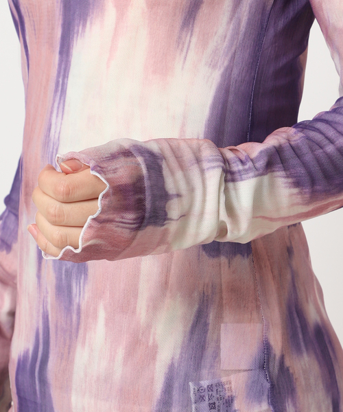 CITYSHOP(シティーショップ)の「PATTERN SHEER CUT:カットソー(Tシャツ/カットソー・レディース・パープル/ブルー系その他・FREE)」の12枚目の写真