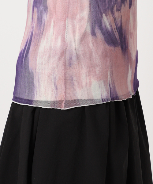 CITYSHOP(シティーショップ)の「PATTERN SHEER CUT:カットソー(Tシャツ/カットソー・レディース・パープル/ブルー系その他・FREE)」の13枚目の写真