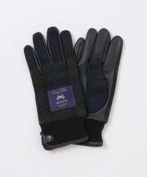 URBAN RESEARCH DOORS（アーバンリサーチドアーズ）の「MOONツイードレザーグローブ（手袋・メンズ・グリーン/ネイビー/ブラウン系その他/チャコールグレー・-）」の10枚目の写真