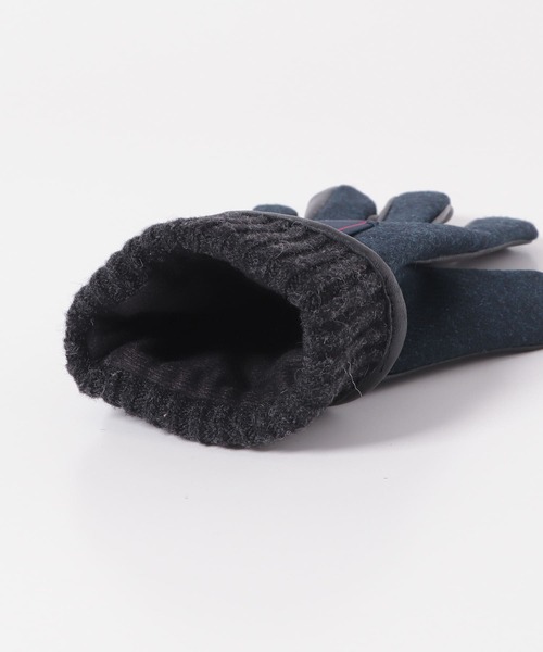 URBAN RESEARCH DOORS（アーバンリサーチドアーズ）の「MOONツイードレザーグローブ（手袋・メンズ・グリーン/ネイビー/ブラウン系その他/チャコールグレー・-）」の15枚目の写真