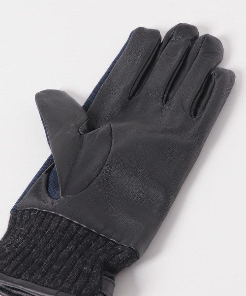 URBAN RESEARCH DOORS（アーバンリサーチドアーズ）の「MOONツイードレザーグローブ（手袋・メンズ・グリーン/ネイビー/ブラウン系その他/チャコールグレー・-）」の16枚目の写真