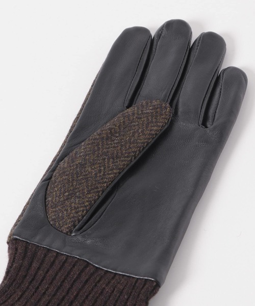 URBAN RESEARCH DOORS（アーバンリサーチドアーズ）の「MOONツイードレザーグローブ（手袋・メンズ・グリーン/ネイビー/ブラウン系その他/チャコールグレー・-）」の17枚目の写真