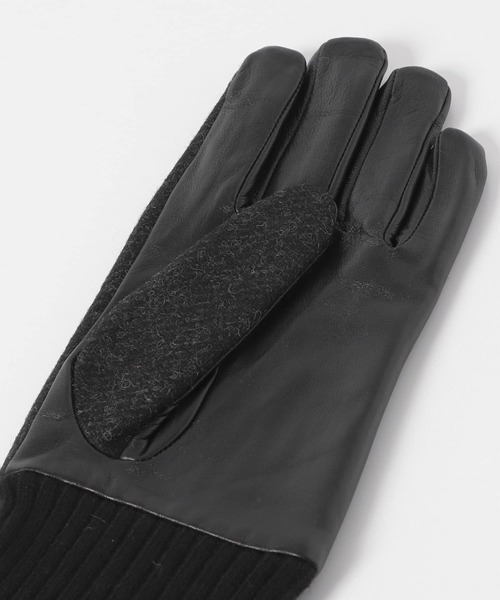 URBAN RESEARCH DOORS（アーバンリサーチドアーズ）の「MOONツイードレザーグローブ（手袋・メンズ・グリーン/ネイビー/ブラウン系その他/チャコールグレー・-）」の18枚目の写真