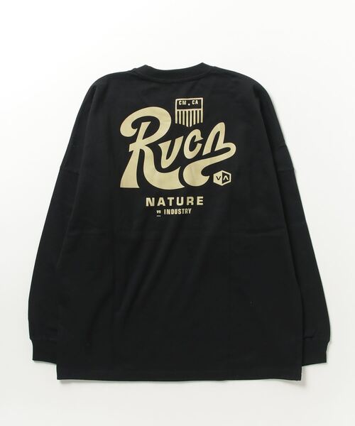 RVCA(ルーカ)の「【ムラサキスポーツ別注】RVCA/ルーカ ロンTEE 中厚手 ボックスシルエット BE041-P06(Tシャツ/カットソー・メンズ・ブルーグレー/ホワイト/ブラック・S/L/M)」の12枚目の写真