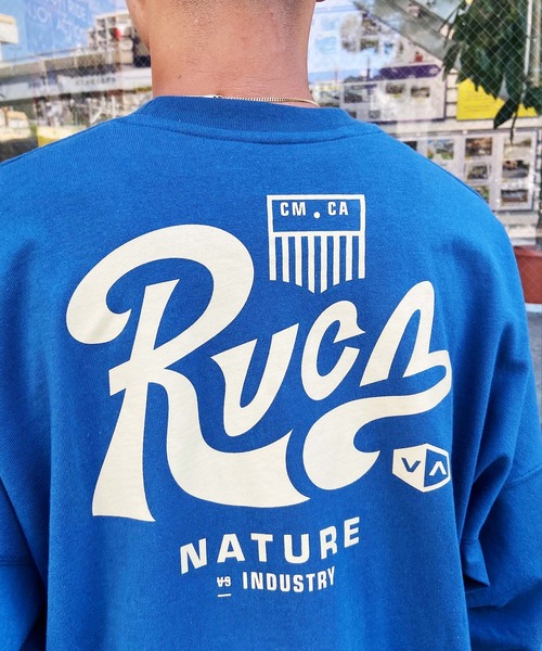 RVCA(ルーカ)の「【ムラサキスポーツ別注】RVCA/ルーカ ロンTEE 中厚手 ボックスシルエット BE041-P06(Tシャツ/カットソー・メンズ・ブルーグレー/ホワイト/ブラック・S/L/M)」の8枚目の写真
