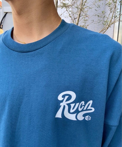 RVCA(ルーカ)の「【ムラサキスポーツ別注】RVCA/ルーカ ロンTEE 中厚手 ボックスシルエット BE041-P06(Tシャツ/カットソー・メンズ・ブルーグレー/ホワイト/ブラック・S/L/M)」の7枚目の写真