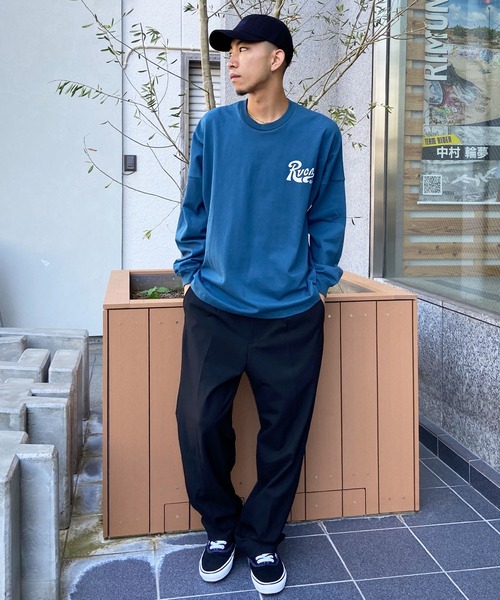 RVCA(ルーカ)の「【ムラサキスポーツ別注】RVCA/ルーカ ロンTEE 中厚手 ボックスシルエット BE041-P06(Tシャツ/カットソー・メンズ・ブルーグレー/ホワイト/ブラック・S/L/M)」の9枚目の写真