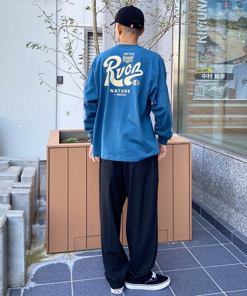 RVCA(ルーカ)の「【ムラサキスポーツ別注】RVCA/ルーカ ロンTEE 中厚手 ボックスシルエット BE041-P06(Tシャツ/カットソー・メンズ・ブルーグレー/ホワイト/ブラック・S/L/M)」の10枚目の写真