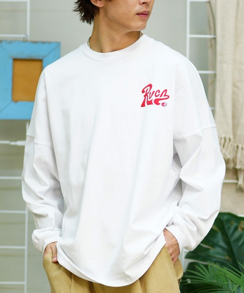 RVCA(ルーカ)の「【ムラサキスポーツ別注】RVCA/ルーカ ロンTEE 中厚手 ボックスシルエット BE041-P06(Tシャツ/カットソー・メンズ・ブルーグレー/ホワイト/ブラック・S/L/M)」の14枚目の写真