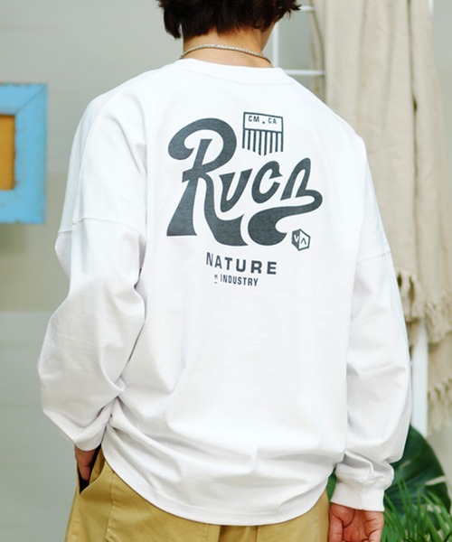 RVCA(ルーカ)の「【ムラサキスポーツ別注】RVCA/ルーカ ロンTEE 中厚手 ボックスシルエット BE041-P06(Tシャツ/カットソー・メンズ・ブルーグレー/ホワイト/ブラック・S/L/M)」の16枚目の写真