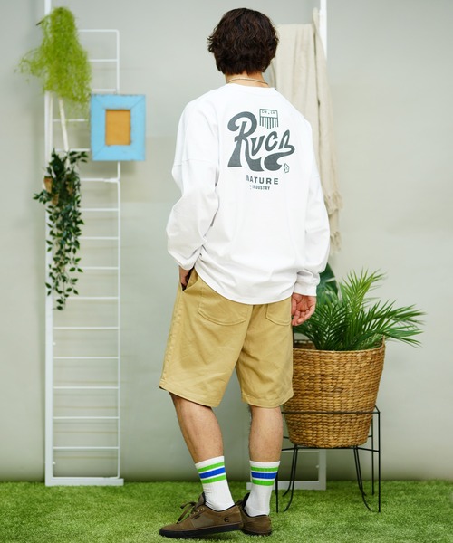 RVCA(ルーカ)の「【ムラサキスポーツ別注】RVCA/ルーカ ロンTEE 中厚手 ボックスシルエット BE041-P06(Tシャツ/カットソー・メンズ・ブルーグレー/ホワイト/ブラック・S/L/M)」の19枚目の写真