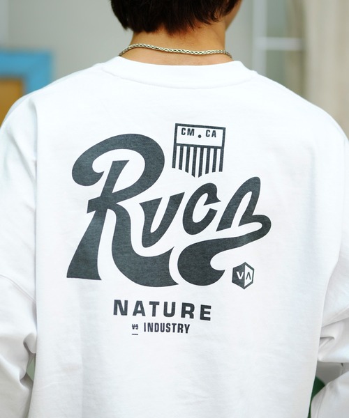 RVCA(ルーカ)の「【ムラサキスポーツ別注】RVCA/ルーカ ロンTEE 中厚手 ボックスシルエット BE041-P06(Tシャツ/カットソー・メンズ・ブルーグレー/ホワイト/ブラック・S/L/M)」の21枚目の写真