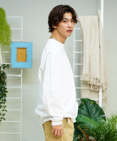 RVCA(ルーカ)の「【ムラサキスポーツ別注】RVCA/ルーカ ロンTEE 中厚手 ボックスシルエット BE041-P06(Tシャツ/カットソー・メンズ・ブルーグレー/ホワイト/ブラック・S/L/M)」の15枚目の写真