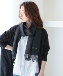 【新品】GALLARDAGALANTE カシミア　マフラー　チャコールグレー GALLARDAGALANTE｜ベーシックカシミヤストール | Rakuten