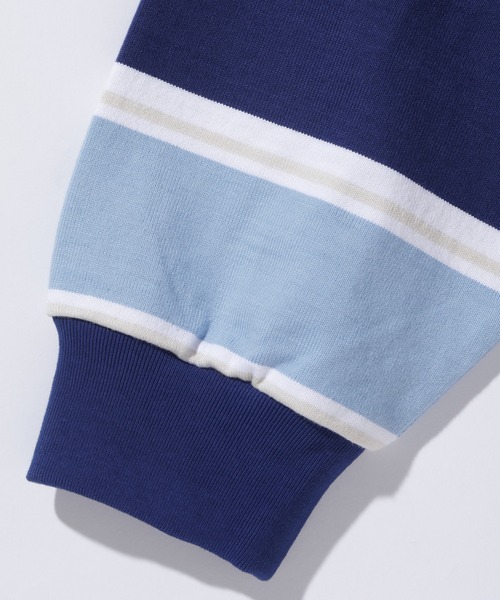 XLARGE（エクストララージ）の「EMBLEM STRIPED RUGBY SHIRT（T