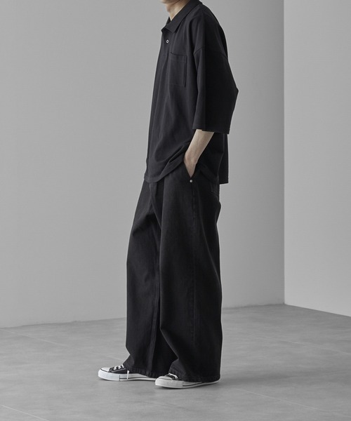 RUUBON】heavy cotton buggy denim pants / ヘビーコットン
