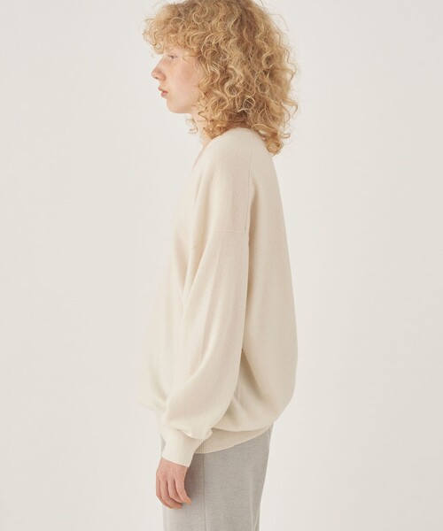 【セール】モンゴルカシミヤ Vネックプルオーバー（ニット/セーター）｜GALERIE VIE（ギャルリー ヴィー）