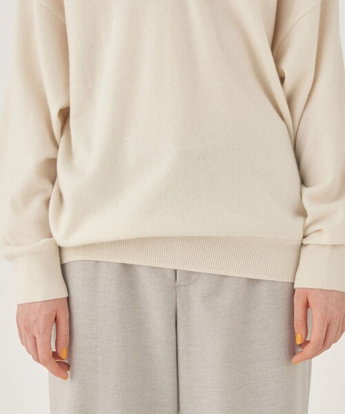【セール】モンゴルカシミヤ Vネックプルオーバー（ニット/セーター）｜GALERIE VIE（ギャルリー ヴィー）