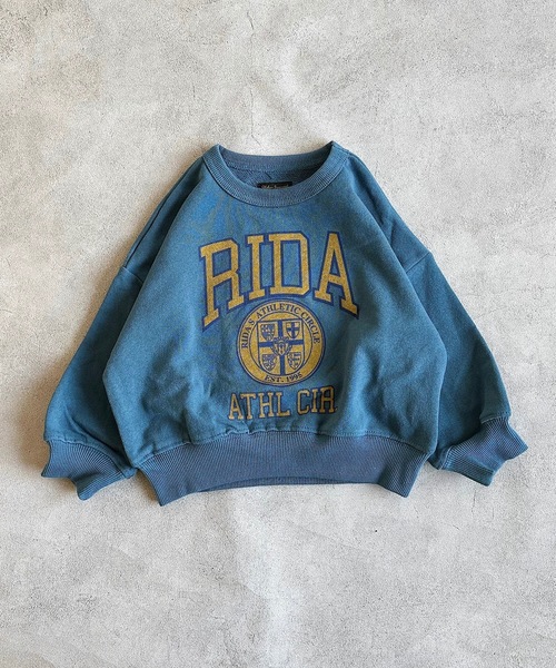 Life Support Products（ライフサポートプロダクツ）の「カレッジスウェット（80～150cm）（スウェット・キッズ・オフホワイト/オレンジ/エメラルド/グリーン/杢グレー/チャコール・100/110/120/130/90/95/140/150/80）」の5枚目の写真