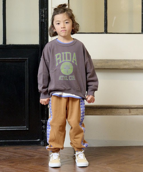 Life Support Products（ライフサポートプロダクツ）の「カレッジスウェット（80～150cm）（スウェット・キッズ・オフホワイト/オレンジ/エメラルド/グリーン/杢グレー/チャコール・100/110/120/130/90/95/140/150/80）」の18枚目の写真