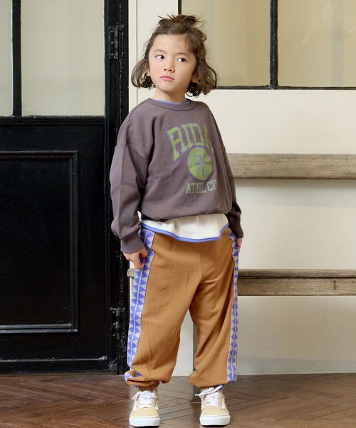 Life Support Products（ライフサポートプロダクツ）の「カレッジスウェット（80～150cm）（スウェット・キッズ・オフホワイト/オレンジ/エメラルド/グリーン/杢グレー/チャコール・100/110/120/130/90/95/140/150/80）」の19枚目の写真