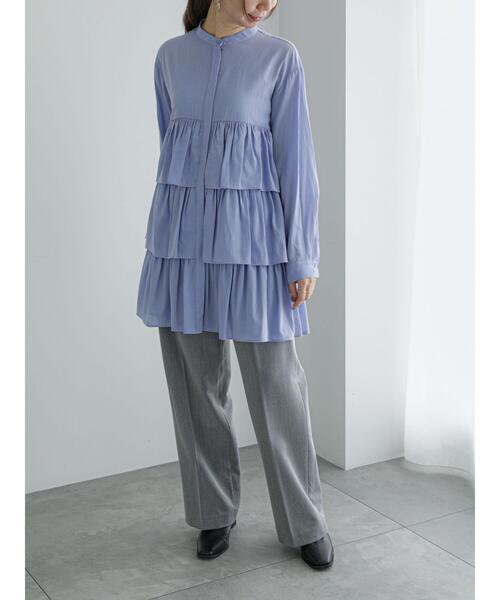 Te chichi（テチチ）の「ストレッチツイルタックワイドパンツ（その他パンツ・レディース・グレー/モカ/オフホワイト・S/M）」の13枚目の写真