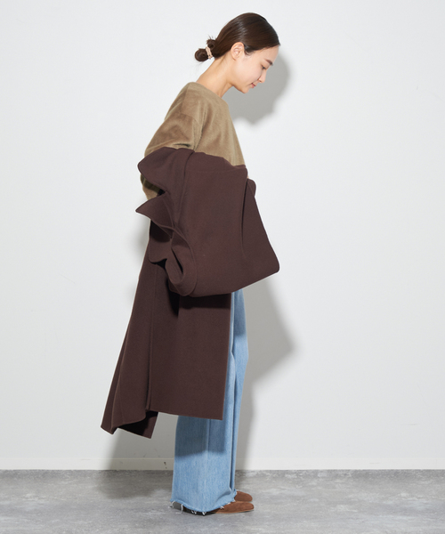 Plage 23051922813040 SOFT FURLY ブラウス 定価28600円 エコファー 23AW ブラウン プラージュ 4-0927T 246943 Plage 23051922813040 SOFT FURLY ブラウス 定価28600円