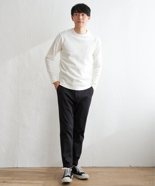 ikka(イッカ)の「【洗濯機で洗える】ウォッシャブルコットンライクニット(ニット/セーター・メンズ・ネイビー/ホワイト・M/XL/L/S)」の3枚目の写真