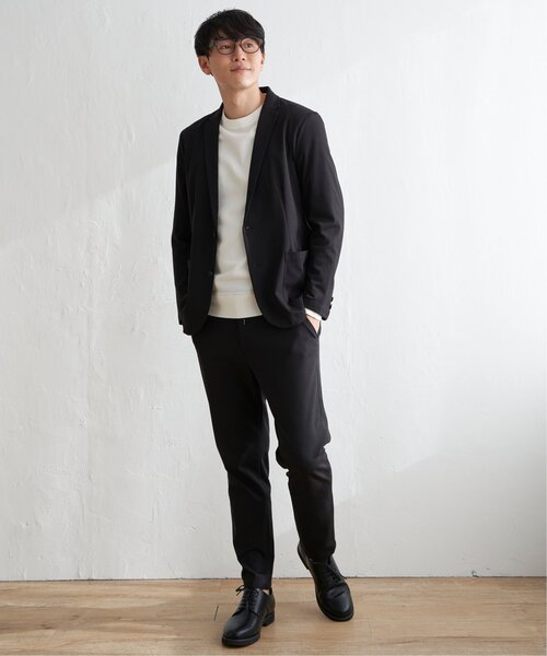 ikka(イッカ)の「【洗濯機で洗える】ウォッシャブルコットンライクニット(ニット/セーター・メンズ・ネイビー/ホワイト・M/XL/L/S)」の4枚目の写真