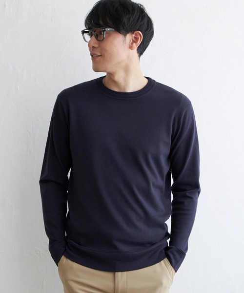 ikka(イッカ)の「【洗濯機で洗える】ウォッシャブルコットンライクニット(ニット/セーター・メンズ・ネイビー/ホワイト・M/XL/L/S)」の21枚目の写真