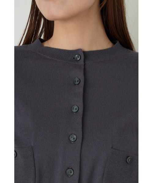 SNIDEL - snidel スナイデル オーガニックポケットニットカーデ 24ss SNIDEL（スナイデル）の「オーガニックポケットニットカーデ