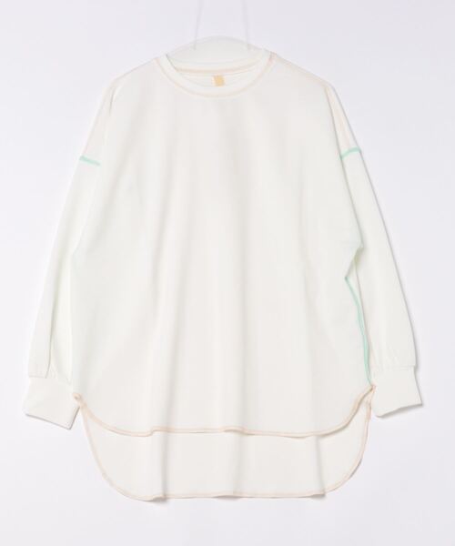 Q（キュー）の「ジョーゼットジャージートップス（Tシャツ/カットソー・レディース・ラベンダー/ホワイト/ブラック・MEDIUM）」の21枚目の写真