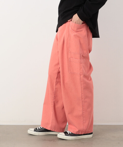 Purple&Yellow(パープルアンドイエロー)の「硫化デニム インディゴデニム ワークパンツ(デニムパンツ・メンズ・ピンク/ブラック/パープル/ケミカルウォッシュ・SMALL/MEDIUM/X-SMALL/LARGE)」の4枚目の写真