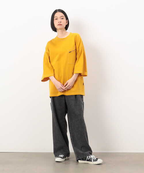 Purple&Yellow(パープルアンドイエロー)の「硫化デニム インディゴデニム ワークパンツ(デニムパンツ・メンズ・ピンク/ブラック/パープル/ケミカルウォッシュ・SMALL/MEDIUM/X-SMALL/LARGE)」の10枚目の写真