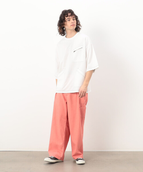 Purple&Yellow(パープルアンドイエロー)の「硫化デニム インディゴデニム ワークパンツ(デニムパンツ・メンズ・ピンク/ブラック/パープル/ケミカルウォッシュ・SMALL/MEDIUM/X-SMALL/LARGE)」の14枚目の写真