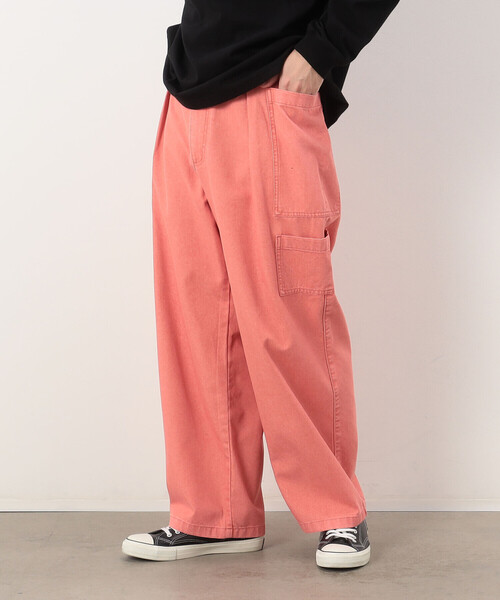 Purple&Yellow(パープルアンドイエロー)の「硫化デニム インディゴデニム ワークパンツ(デニムパンツ・メンズ・ピンク/ブラック/パープル/ケミカルウォッシュ・SMALL/MEDIUM/X-SMALL/LARGE)」の15枚目の写真