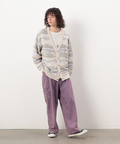 Purple&Yellow(パープルアンドイエロー)の「硫化デニム インディゴデニム ワークパンツ(デニムパンツ・メンズ・ピンク/ブラック/パープル/ケミカルウォッシュ・SMALL/MEDIUM/X-SMALL/LARGE)」の21枚目の写真