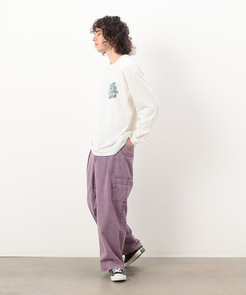 Purple&Yellow(パープルアンドイエロー)の「硫化デニム インディゴデニム ワークパンツ(デニムパンツ・メンズ・ピンク/ブラック/パープル/ケミカルウォッシュ・SMALL/MEDIUM/X-SMALL/LARGE)」の22枚目の写真