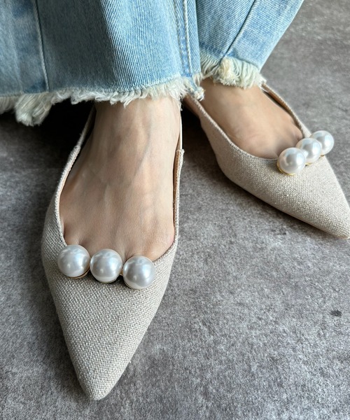 DouDou（ドゥドゥ）の「3WAYパンプス（パンプス・レディース・ベージュ/シルバー/ブラック・S/L/M）」の16枚目の写真