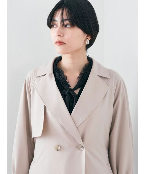 YECCA VECCA（イェッカヴェッカ）の「ロングトレンチコート（トレンチコート・レディース・アイボリー/ベージュ/ネイビー・FREE）」の18枚目の写真